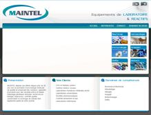 Tablet Screenshot of maintel-dz.com